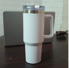 Flip Straw Tumbler 1200ml Stainless Steel Premium Quality Only White limited Stock