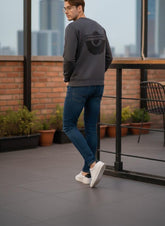 Front Back Printed Sweatshirt