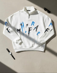 Letter printed Mockneck