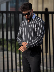 Button down Printed Sweatshirt