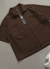 Mens Viral Double Pocket Oversized Shirt