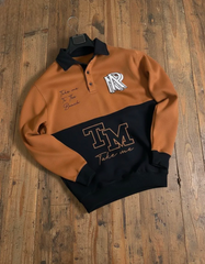 Contrast panel Printed Sweatshirt