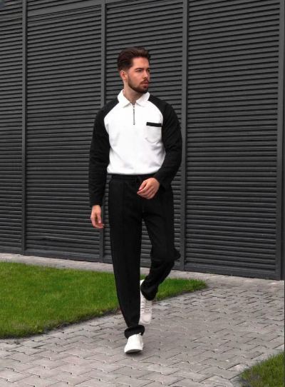 Men’s Two Piece Sweat-shirt & Sweat-pant Suit