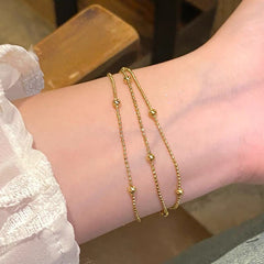 Stainless Steel Brand Ball Chain Bracelet – High Quality