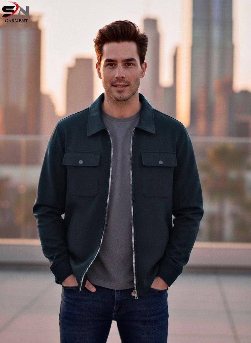 Double Pocket  Zip Jacket