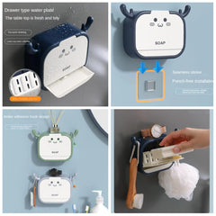 New Cat shaped sticking soap holder