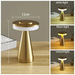 Metal Desk Lamp USB Rechargeable