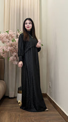 Moonlight Glitter Drop Shoulders Cap With Maxi 2Pcs Set